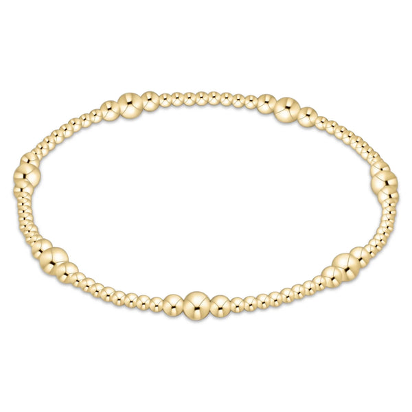 enewton purpose gold 4mm bead bracelet