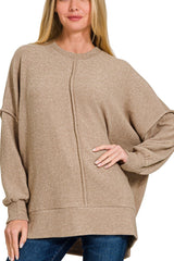 Heather Big Seam Oversized Sweater - 3 Colors
