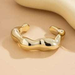 Irregular shaped Gold Bangles - 3 Styles