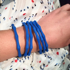 Faux Bamboo Waterproof Stacking Bracelets-Multiple Color Options