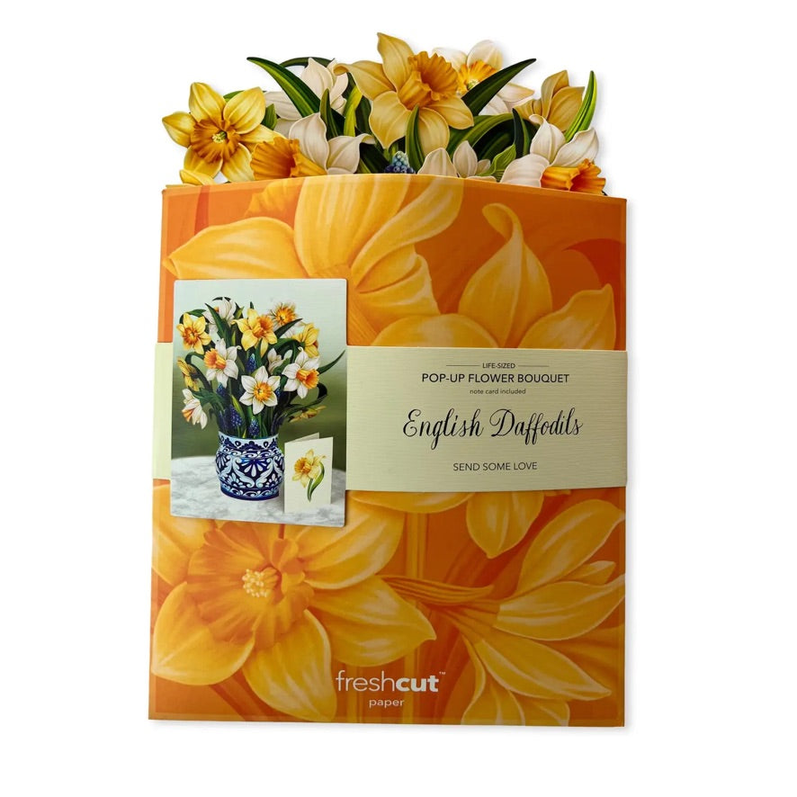 Fresh Cut Paper Greeting Card Bouquet