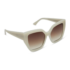 DIFF Blaire-Meringue Brown Gradient Sunglasses