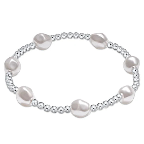 enewton admire sterling 3mm bead bracelet-extends-pearl