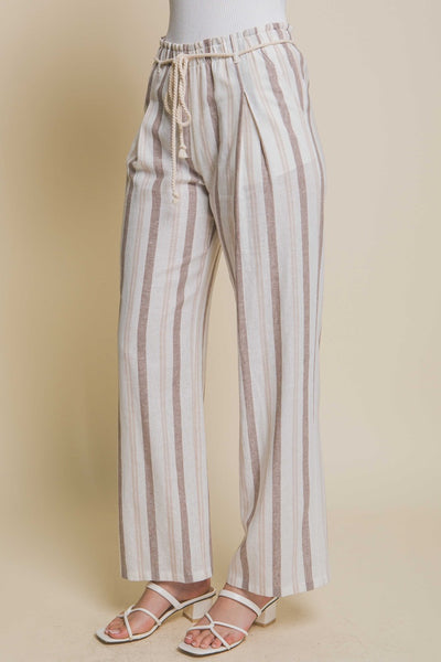 Quince Linen Pinstripe Pants-4 Colors