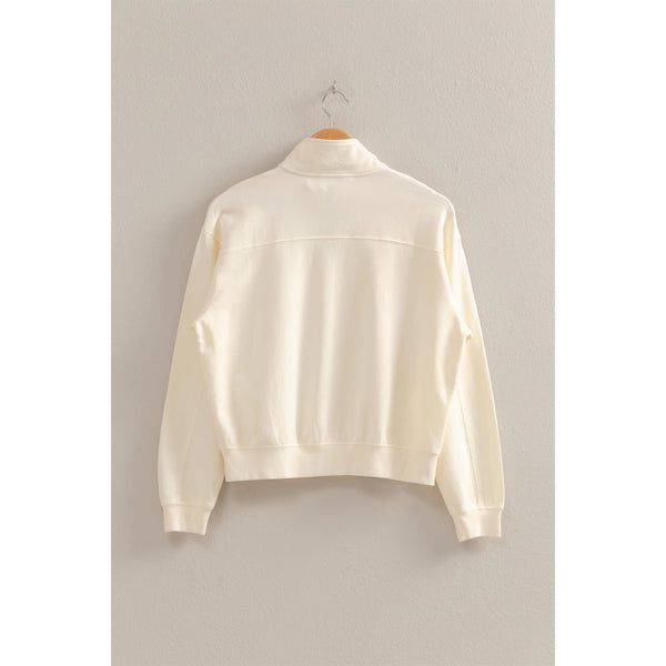 Caught Up Half Zip Sweatshirt-3 Colors