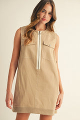 Giana Dress-Taupe