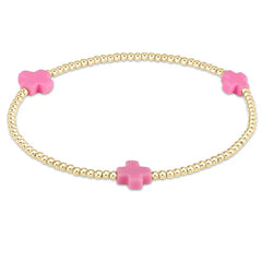 enewton signature cross gold pattern 2mm bead bracelet-Many Colors