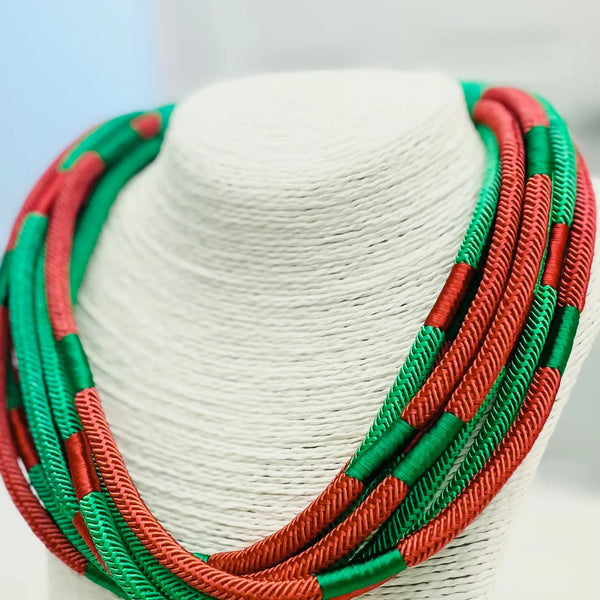 Slub - 8 Strand Necklace-Many Colors
