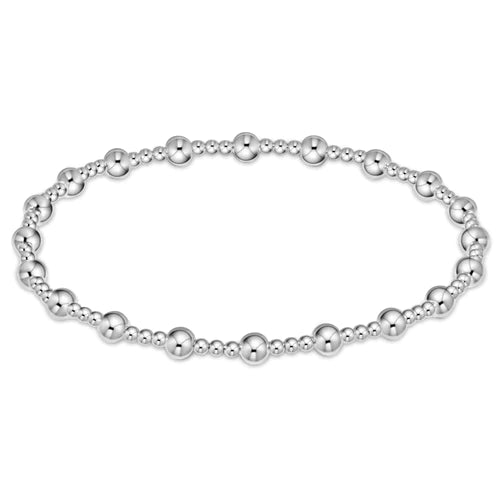 Enewton Classic Sincerity Pattern Bead Bracelet - Sterling- 4mm, 5mm or 6mm-Regular or Extends