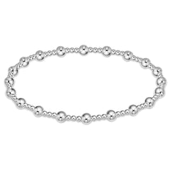 Enewton Classic Sincerity Pattern Bead Bracelet - Sterling- 4mm, 5mm or 6mm-Regular or Extends