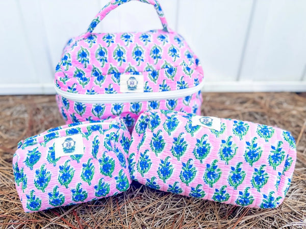 Block Print Travel Bags-Multiple Options