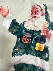 Boujee Santa with Champagne Sweatshirt