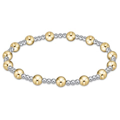 enewton extends classic sincerity pattern 6mm bead bracelet - mixed metal