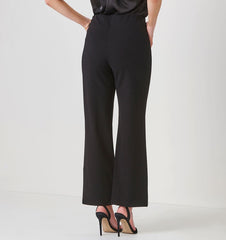 Charlie Paige  Wide Leg Ponte Pant, Black
