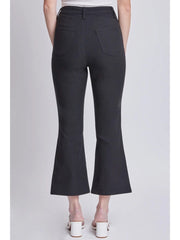 Hyperstretch Cropped Kick Flare Pants-2 Colors