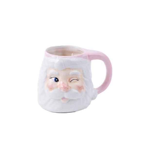 Sweet Grace Reusable Santa Winking Candle Mug #060