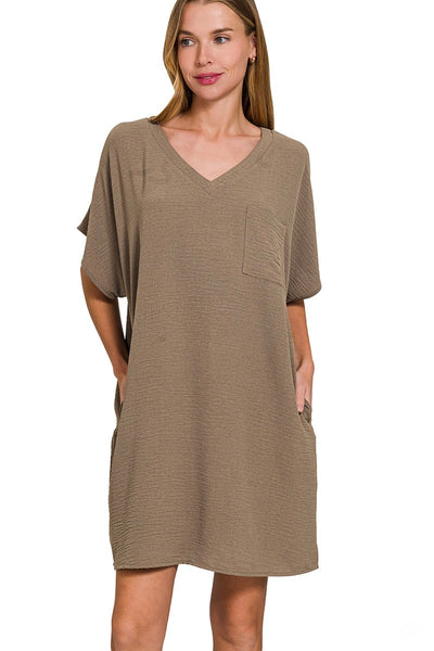 Anna Woven Airflow Dress-4 Colors