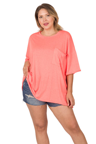 Oversized Quinn Waffle Top - 4 Colors