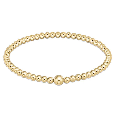 enewton classic gold 2mm bead bangle