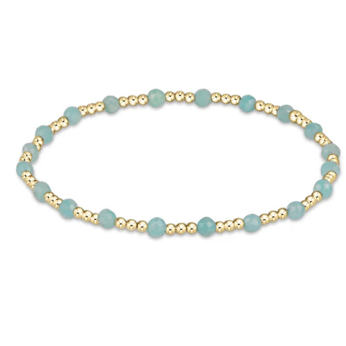 enewton Gemstone Gold Sincerity Pattern 3mm Bracelets - Multiple Colors