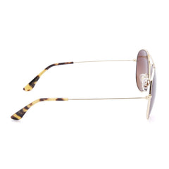DIFF Cruz Brushed Gold Brown Gradient Sunglasses