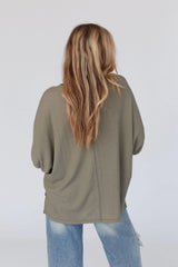 Little Lark Puff Sleeve Tee - Olive