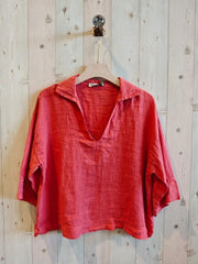 Camila Spanish Linen Blouse-2 Colors