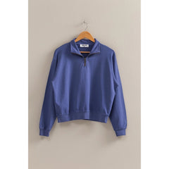 Caught Up Half Zip Sweatshirt-2 Colors