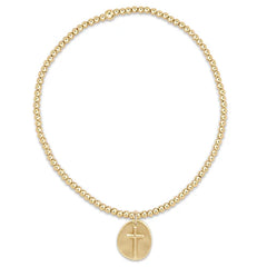 enewton classic gold 2mm bead bracelet - inspire small gold charm