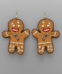 Gingerbread Man Earring