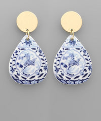 Blue and White Earrings - 5 Styles
