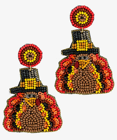Thanksgiving Turkey Earrings