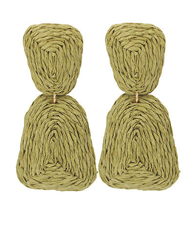 Cameron Rafia Earrings - 6 Colors