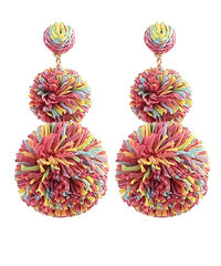 Mandy Raffia Earrings - 6 Colors