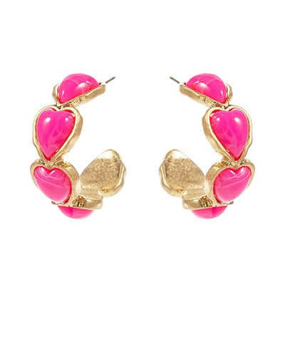 Heart Hoops - 3 Colors