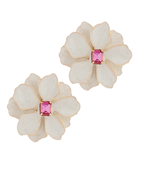 Glass House Flower Earrings - 3 Colors