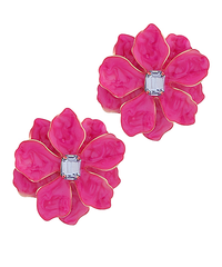 Glass House Flower Earrings - 3 Colors