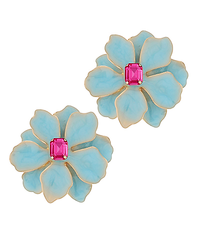 Glass House Flower Earrings - 3 Colors