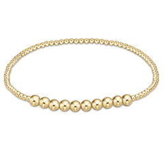 Enewton Classic Gold Beaded Bliss 3mm Bead Bracelet - 4mm Gold