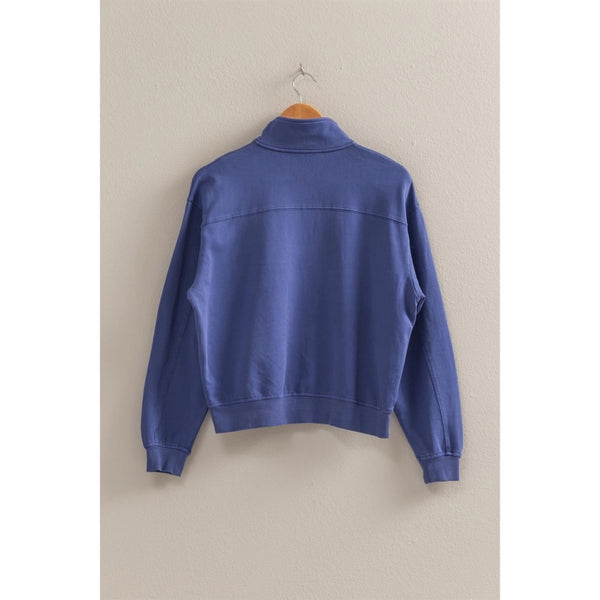 Caught Up Half Zip Sweatshirt-3 Colors