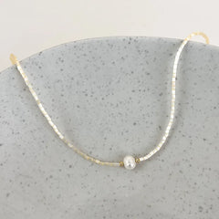 Boho Pearl Necklace-Many Options