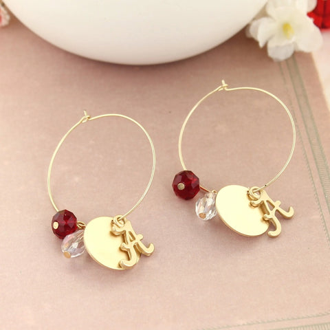 Jane Marie Tila Circle Earrings