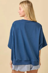 American Flag Patchwork Top