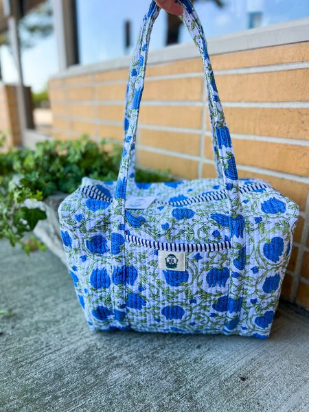 Block Print Travel Bags-Multiple Options