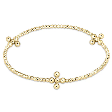 enewton classic gold 4mm bead bangle