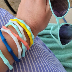 Faux Bamboo Waterproof Stacking Bracelets-Multiple Color Options
