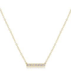 enewton 14kt gold and diamond significance bar necklace - seven