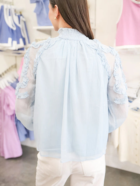 Fiona Blue Blouse