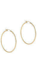 enewton round gold 2" hoop - textured