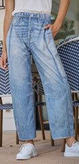 Illusion Faux Denim Jeans